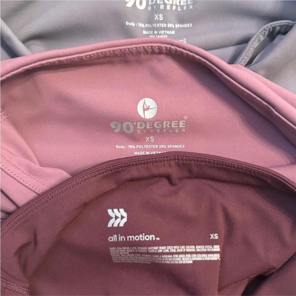 Set of Three High-Waisted Leggings. XS - Picture 2 of 4